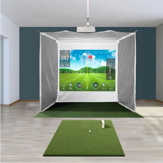 SKYTRAK HomeCourse Retractable Golf Simulator Package